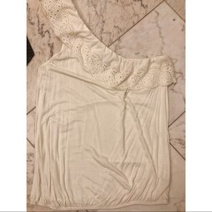 One shoulder American Eagle Top- Lace detail